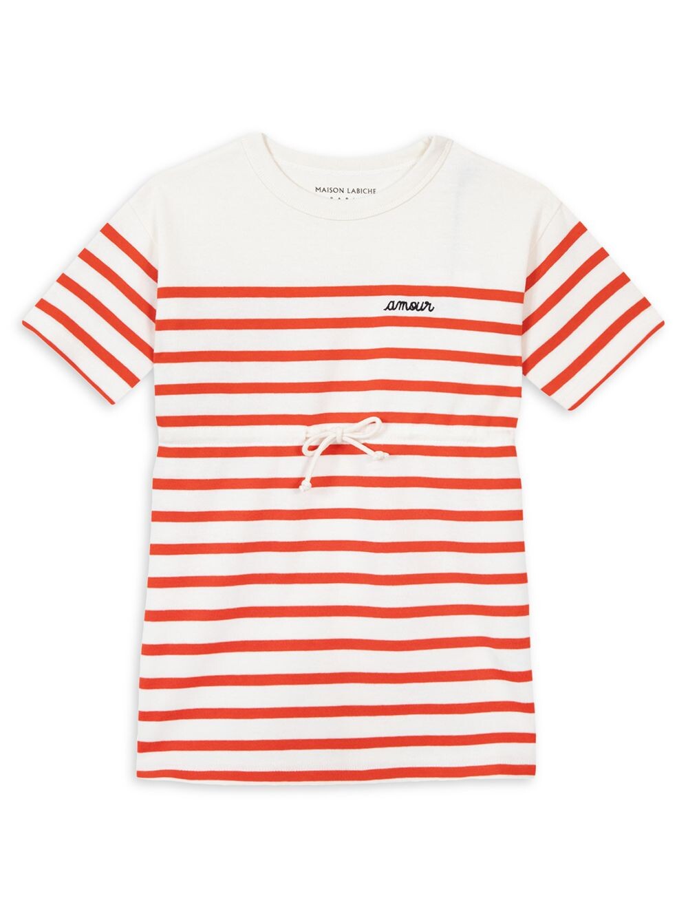 

Морское платье для маленьких девочек и девочек Maison Labiche, слоновая кость