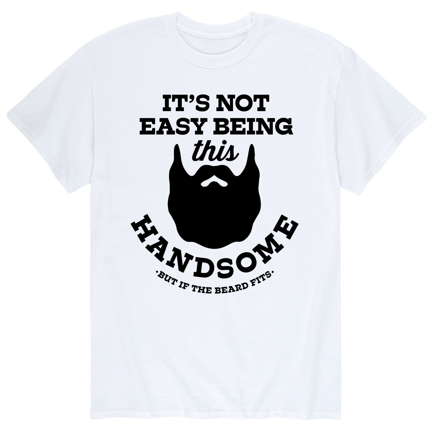 Мужская футболка с бородой «Нелегко быть красивым» Licensed Character