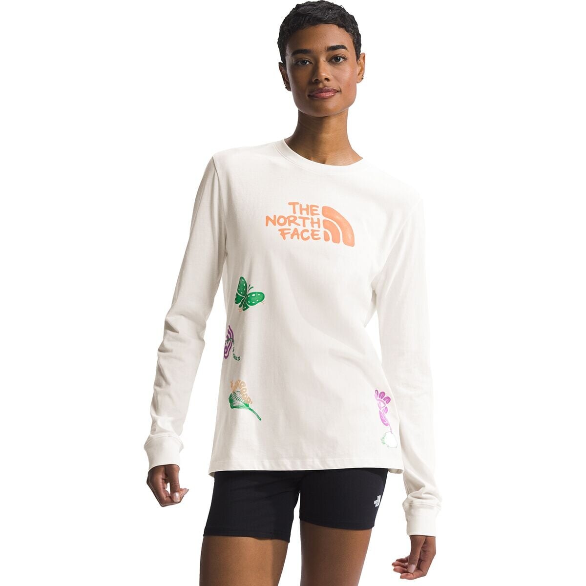 

Футболка outdoors together с длинными рукавами The North Face, цвет white dune/outdoors together graphic