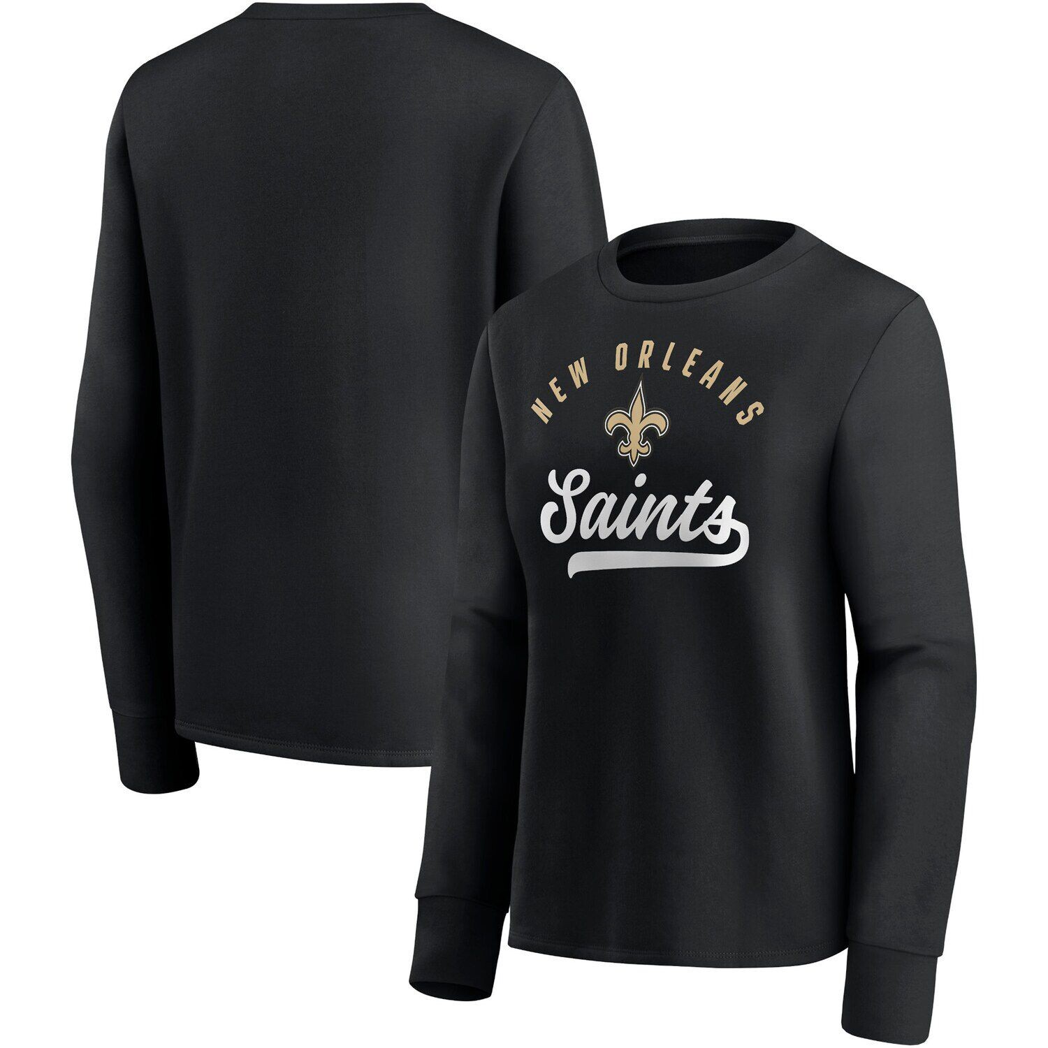 

Женский черный пуловер с логотипом Fanatics New Orleans Saints Ultimate Style Fanatics
