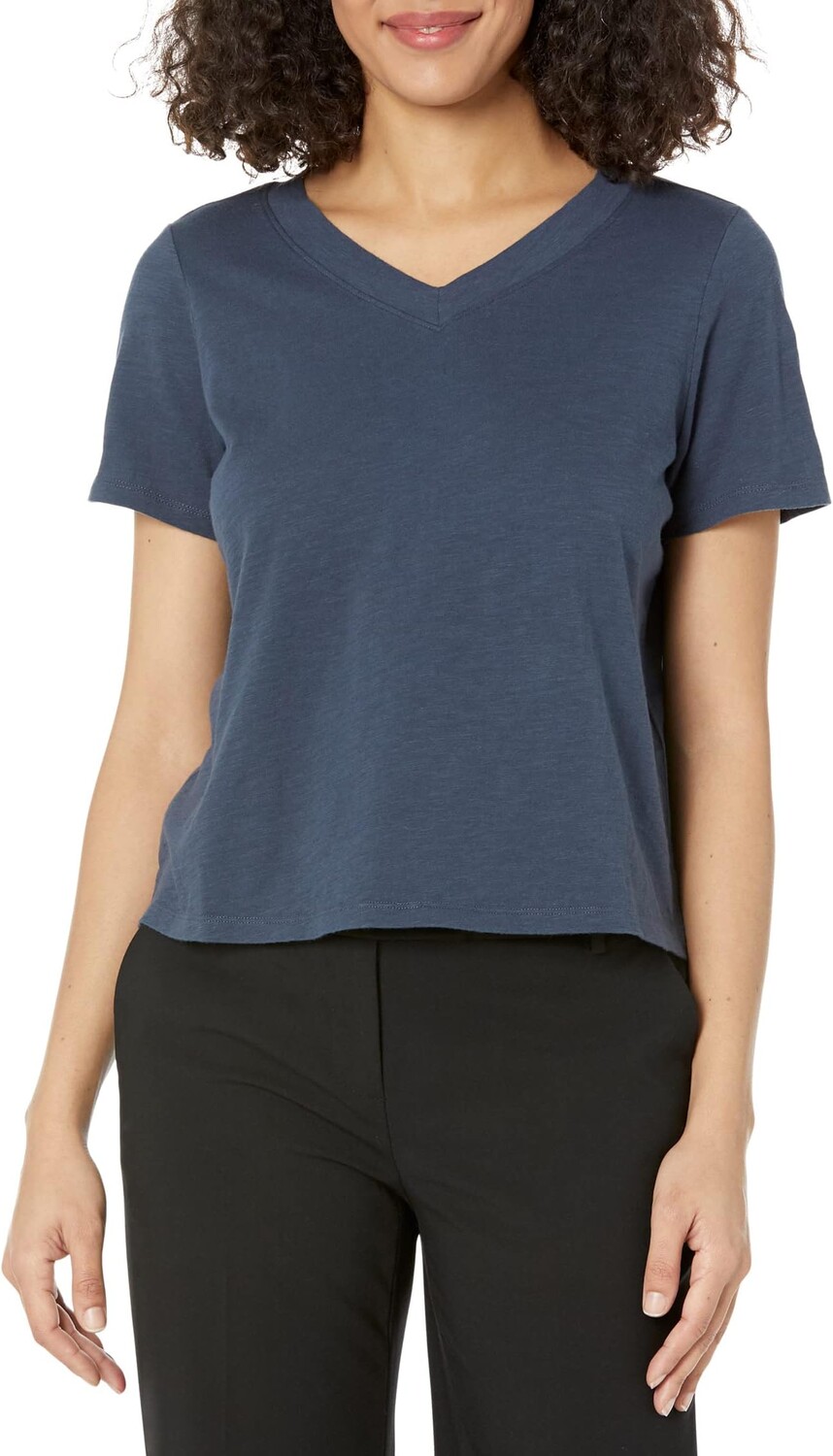 

Футболка Eileen Fisher V-Neck Short Sleeve Tee, цвет Ocean