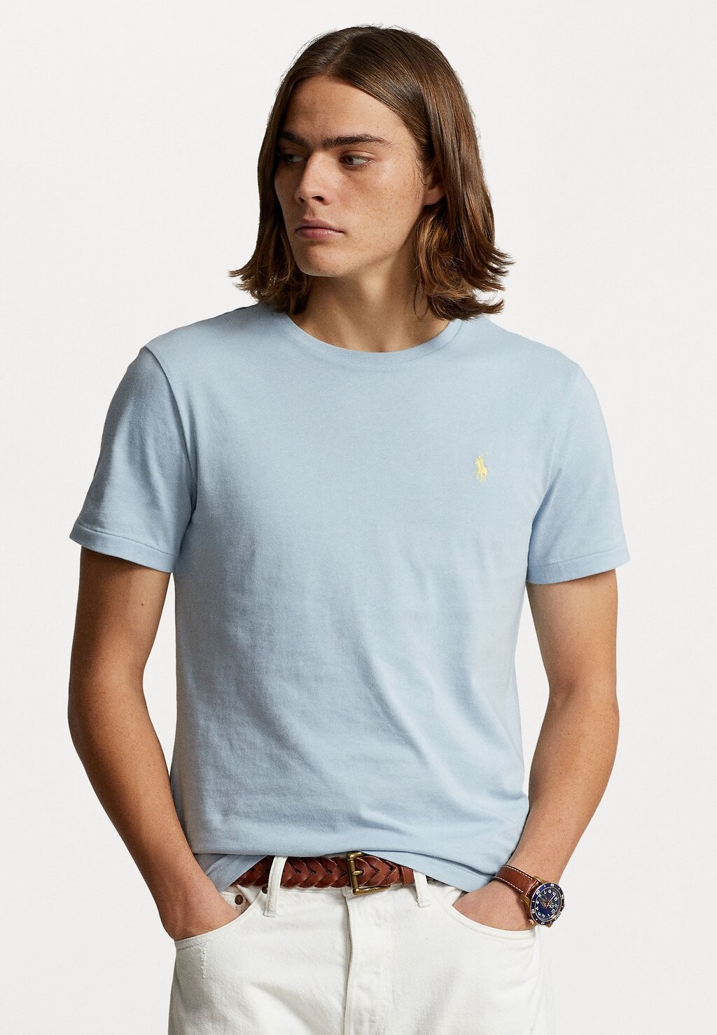

Базовая футболка Short Sleeve Polo Ralph Lauren, цвет alpine blue