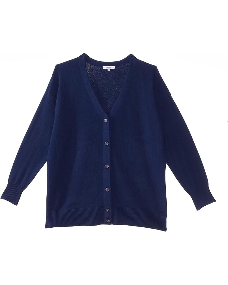 

Свитер Madewell Plus V-Neck Relaxed Cardigan, цвет Heather Indigo