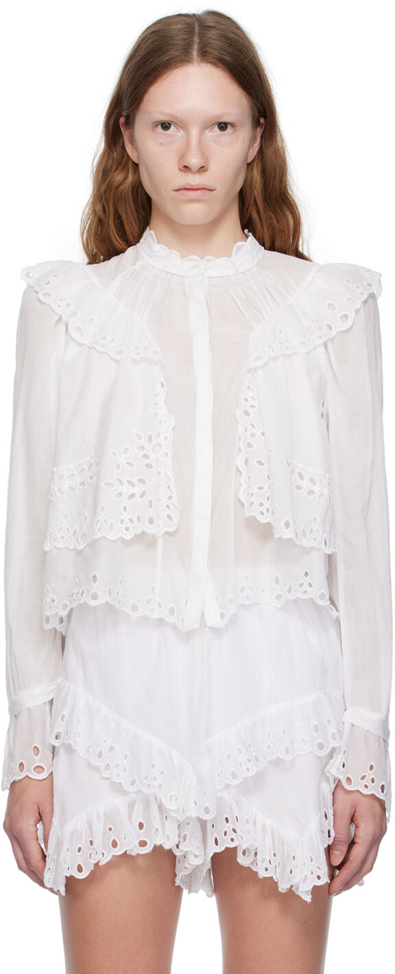 

Белая рубашка Isabel Marant Etoile Kelmon
