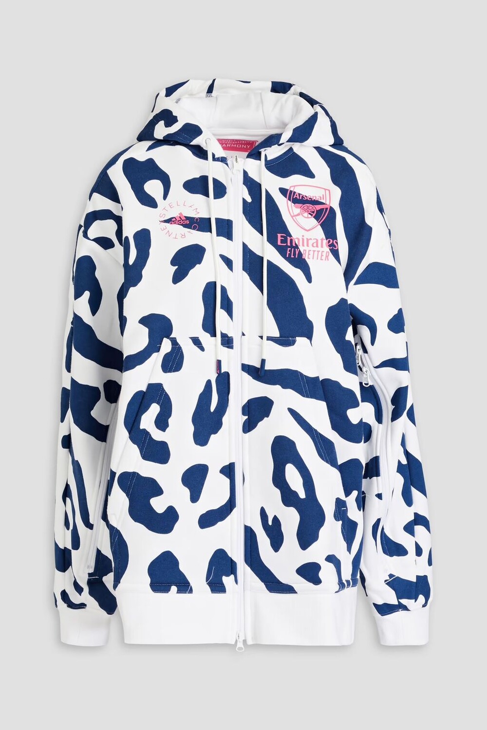 

Толстовка из флиса с принтом Adidas By Stella Mccartney, белый