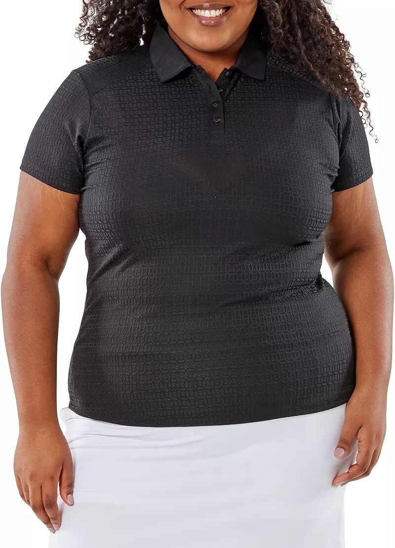 Женская рубашка-поло с короткими рукавами Nancy Lopez Golf Journey, черный