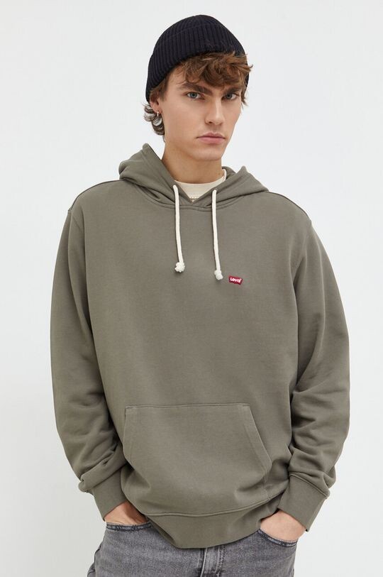 

Хлопковая толстовка Levi's, зеленый