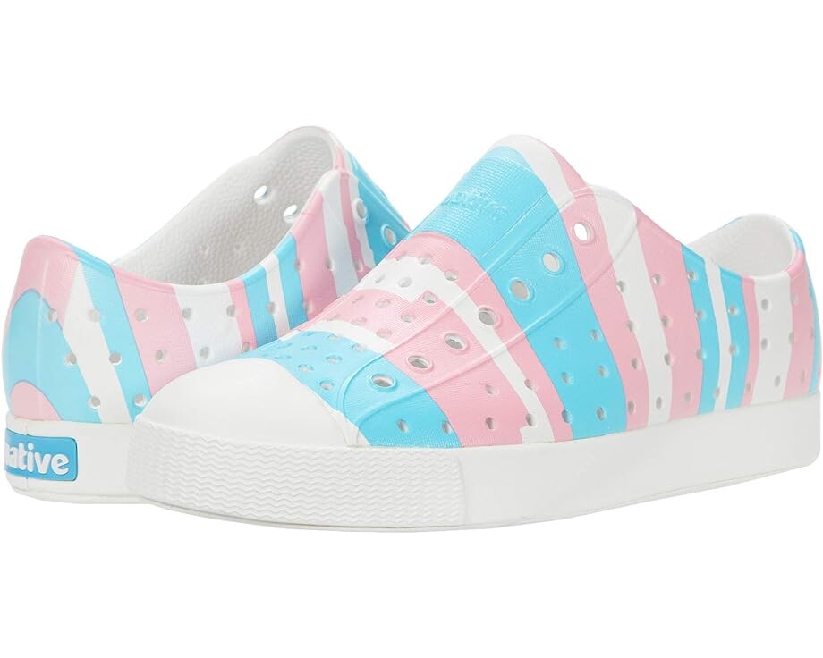 

Кроссовки Native Shoes Jefferson Print, цвет Shell White/Shell White/Pastel Multi Stripe