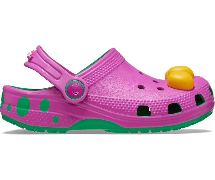 Классические сабо Barney Crocs для малышей, цвет Grass Green