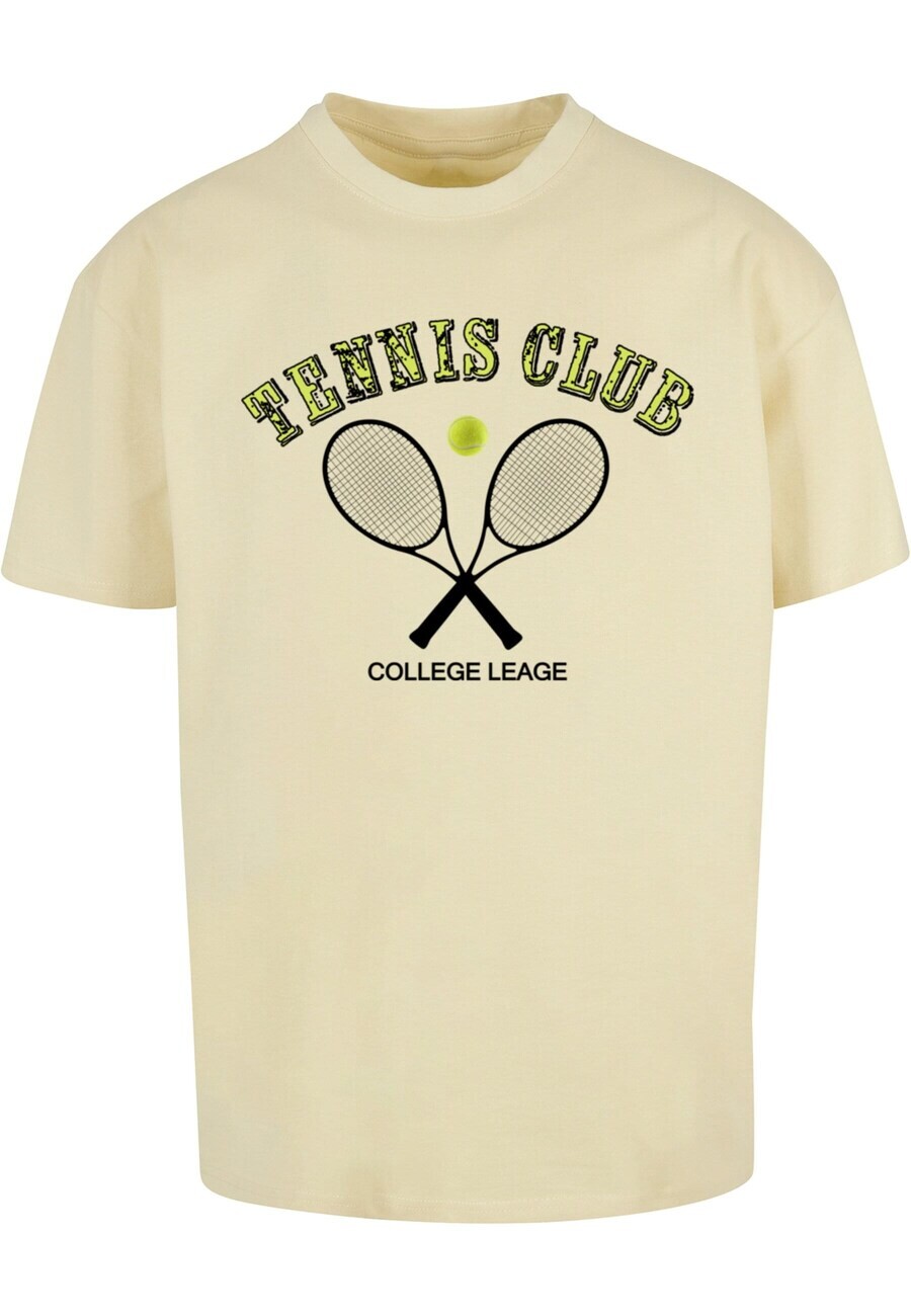 

Футболка Merchcode TENNIS CLUB, цвет Lime/Pastel Yellow