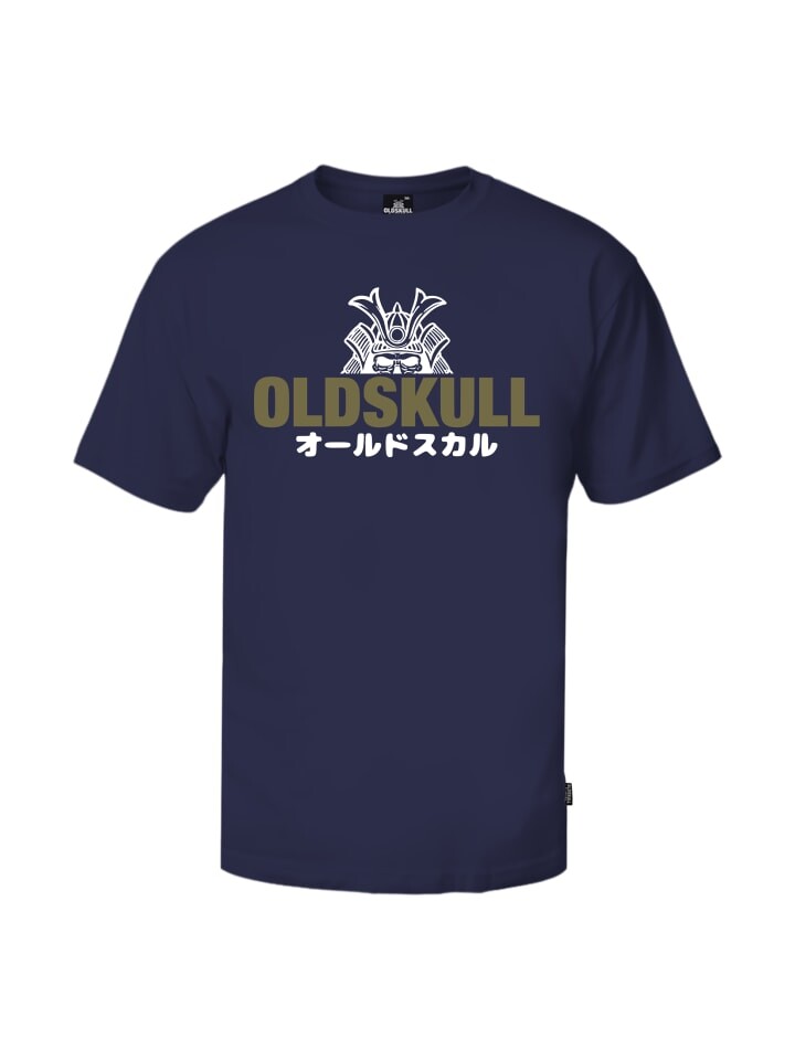

Футболка OLDSKULL Basic Classic Samurai Logo, цвет blau-schwarz