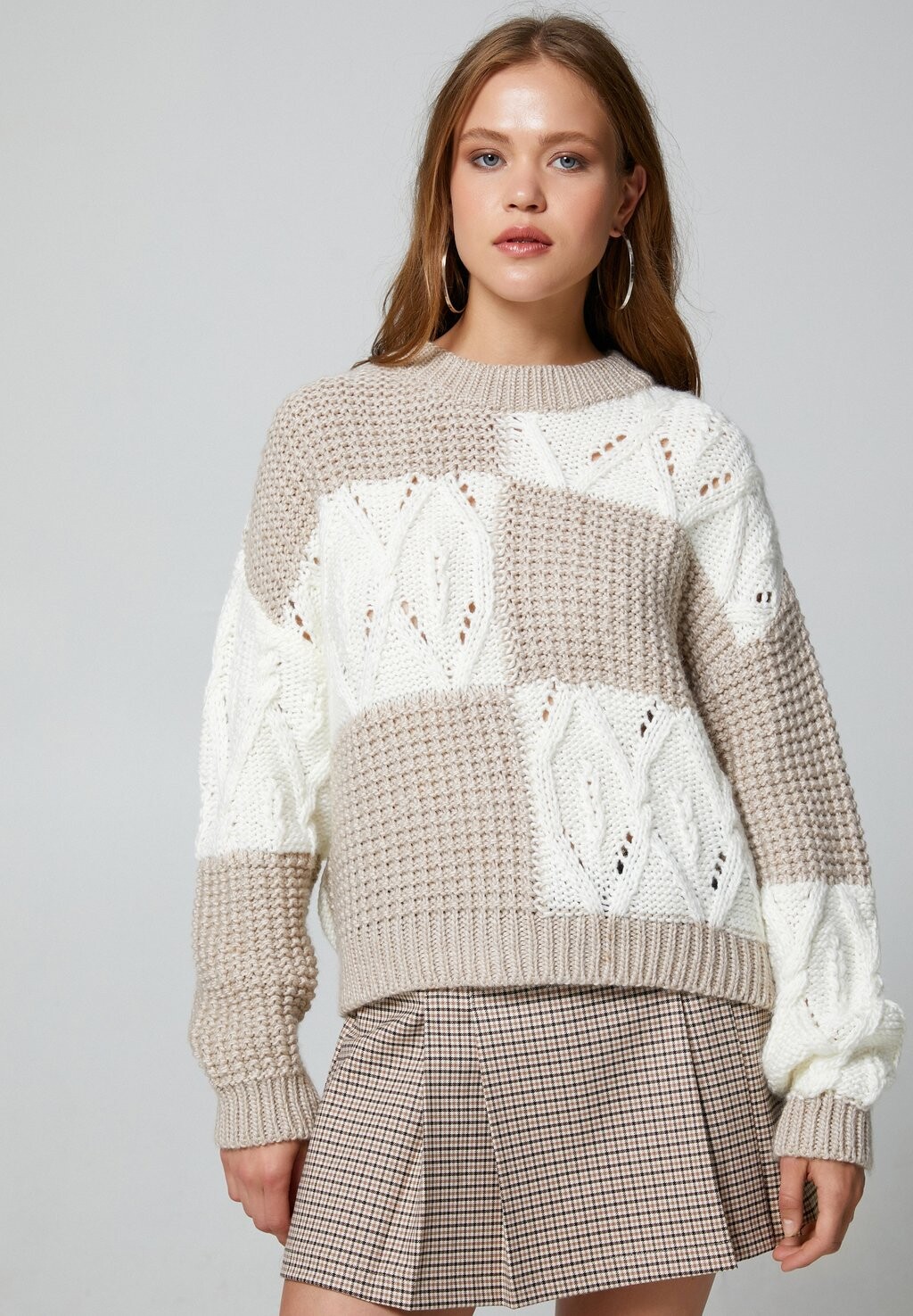 

Вязаный свитер AJORE Koton, цвет beige