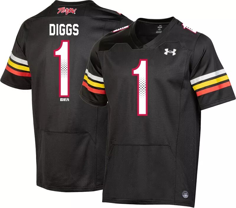 

Мужская футбольная майка Under Armour Maryland Terrapins Stefon Diggs #1, черная реплика