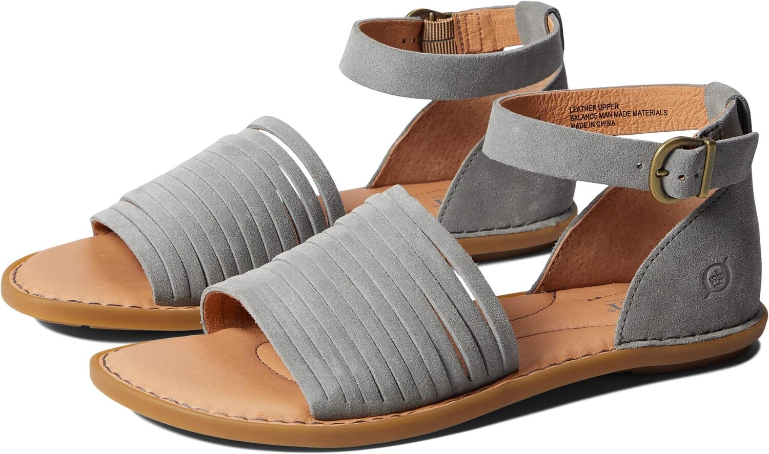 

Сандалии на плоской подошве Margot Born, цвет Grey Suede
