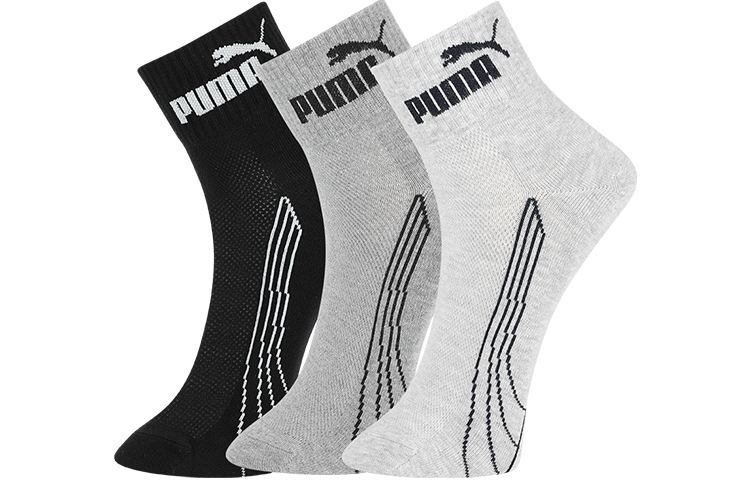 

Мужские носки Puma, цвет 6 double (black and gray combination)