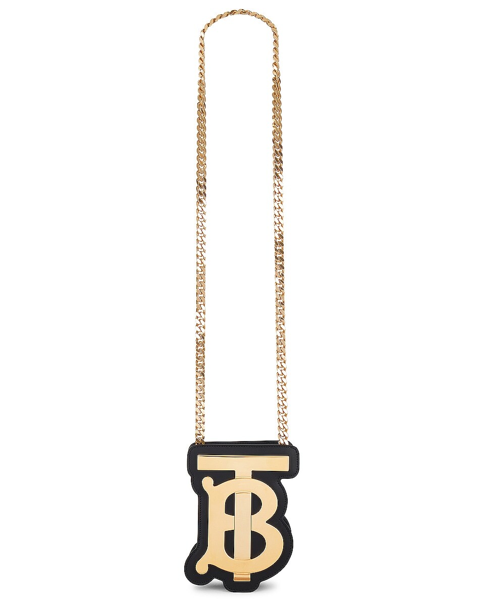 

Сумка Burberry TB Metal Pouch, цвет Black & Gold