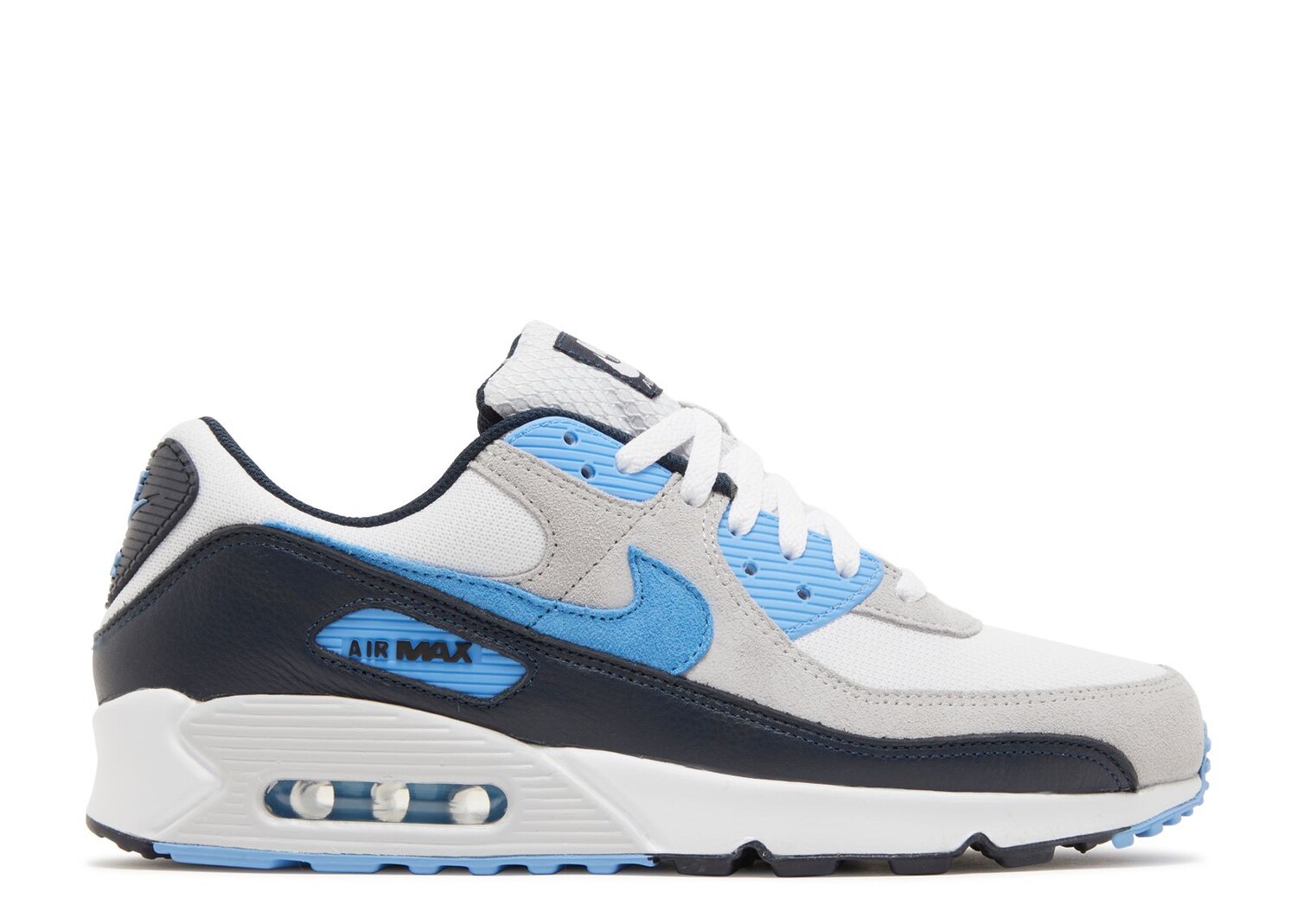 

Кроссовки Nike Air Max 90 'Unc', белый, Белый;серый