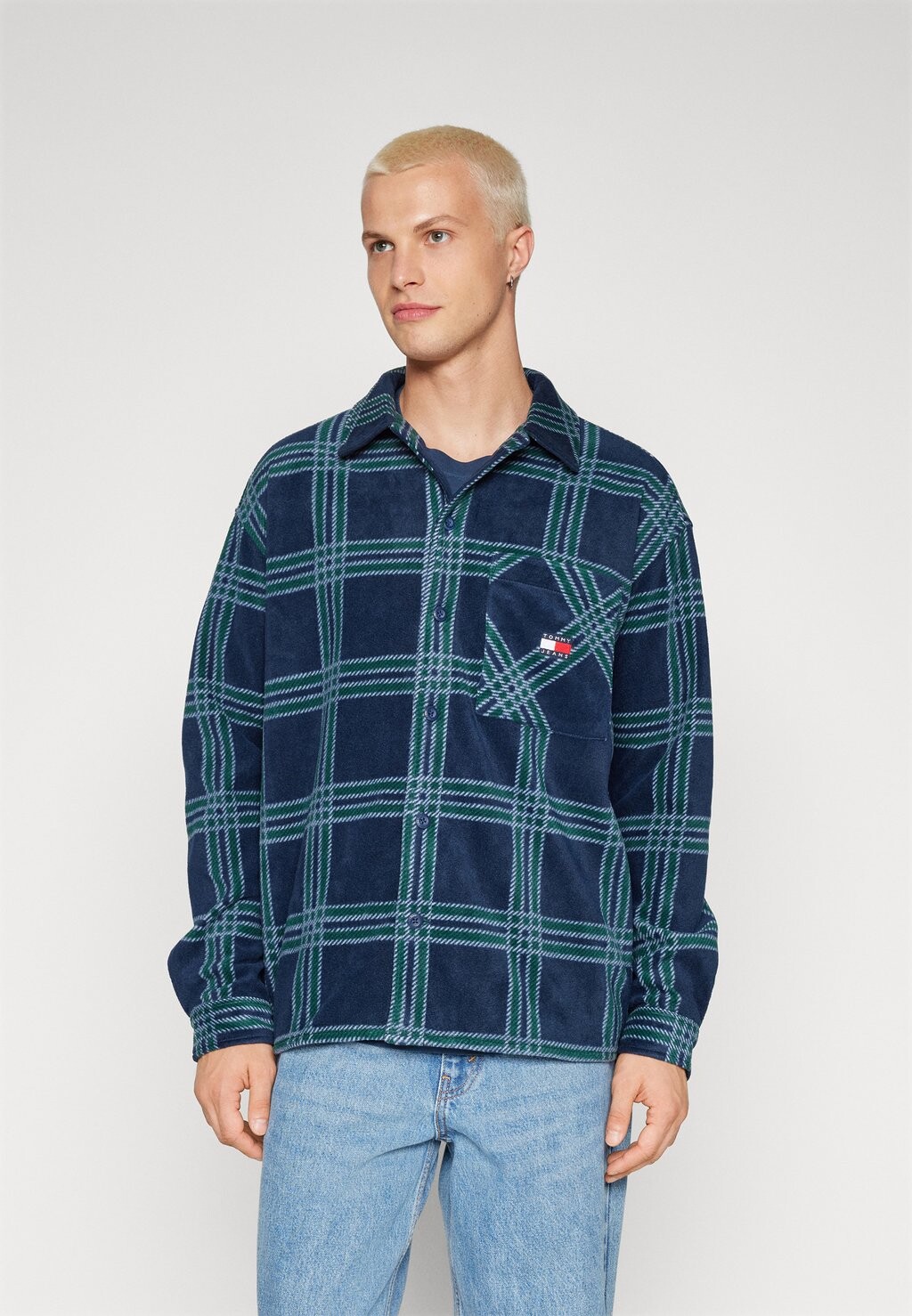 

Рубашка POLAR OVERSHIRT Tommy Jeans, тёмно-синий