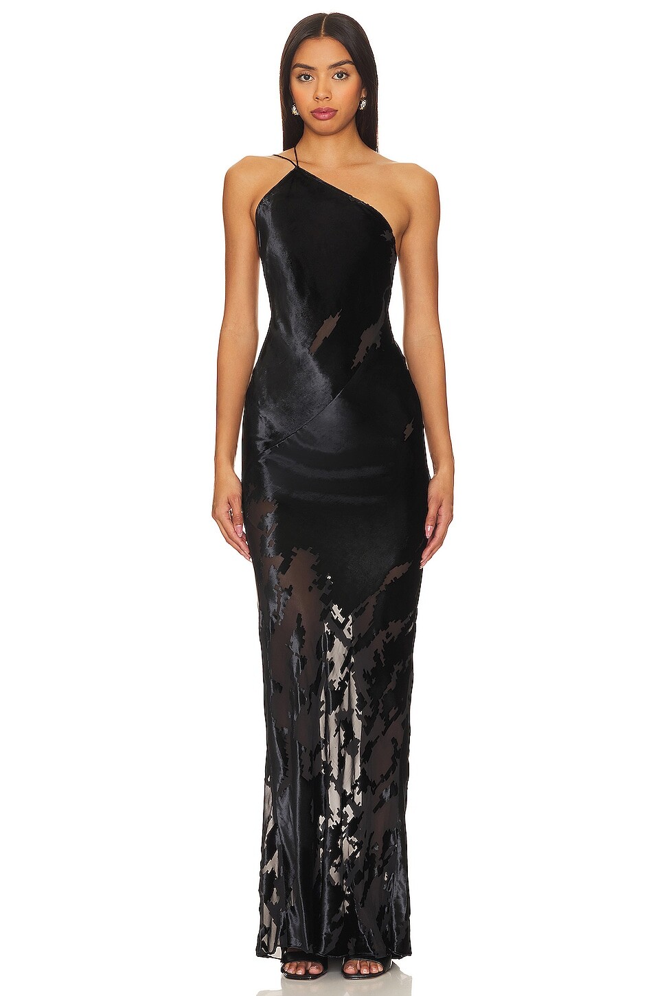 

Платье The Sei One Shoulder Bias Gown, черный