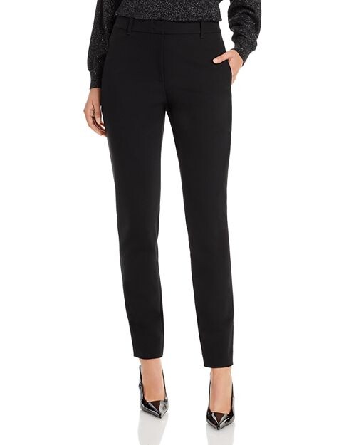 

Узкие брюки со средней посадкой Essex Lafayette 148 New York, цвет Black