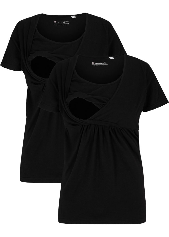 Рубашки для беременных/кормящих 2 шт Bpc Bonprix Collection, черный
