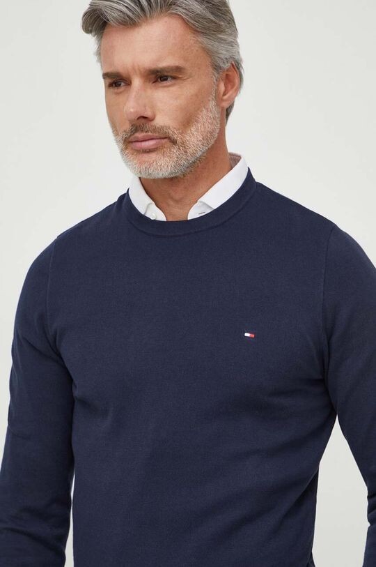 

Хлопковый свитер Tommy Hilfiger, темно-синий
