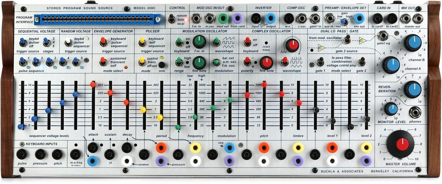 

Аналоговый полумодульный настольный синтезатор Buchla Easel Command