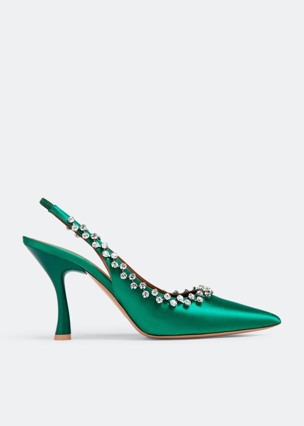 

Туфли Malone Souliers Giselle 90 Slingback, зеленый