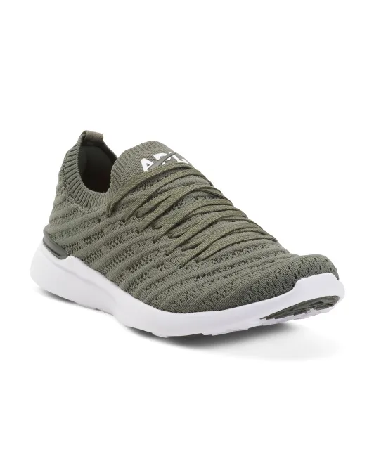 

Беговые кроссовки Techloom Wave Stretch Knit Apl, зеленый/белый