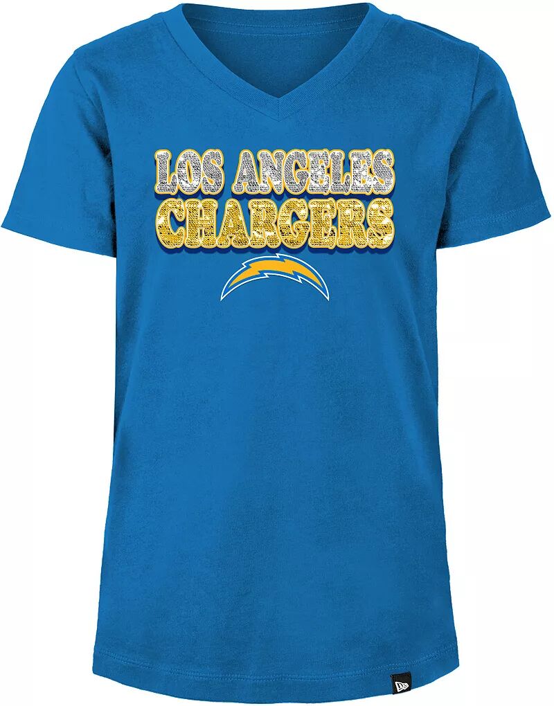 

Футболка New Era Los Angeles Chargers с пайетками для девочек