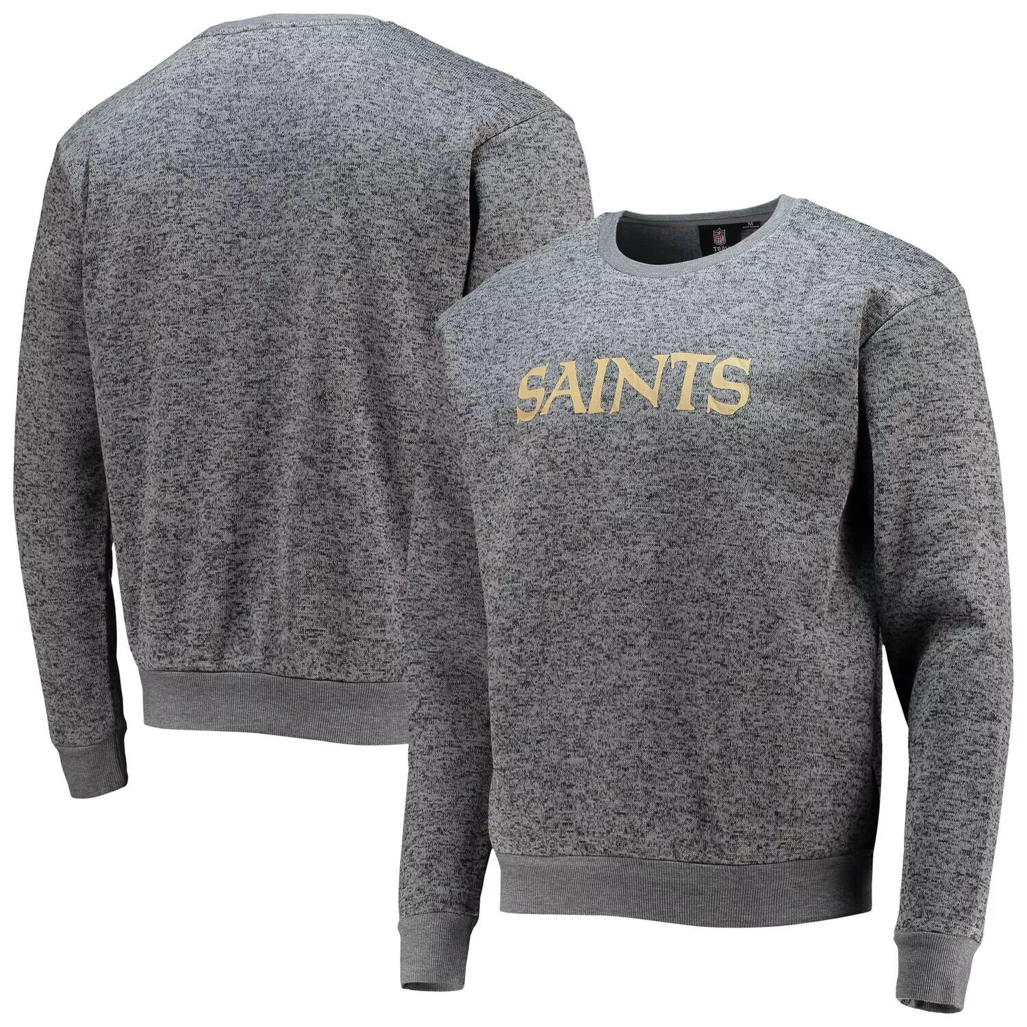 

Мужской черный пуловер FOCO New Orleans Saints Colorblend