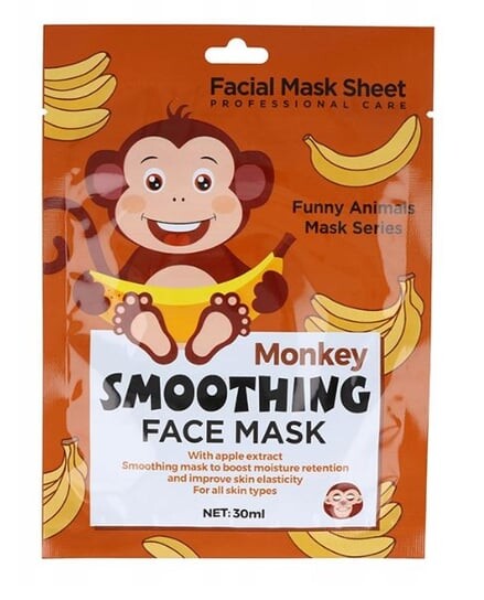 

Разглаживающая тканевая маска, ОБЕЗЬЯНА Funny Animal Mask, Hedo