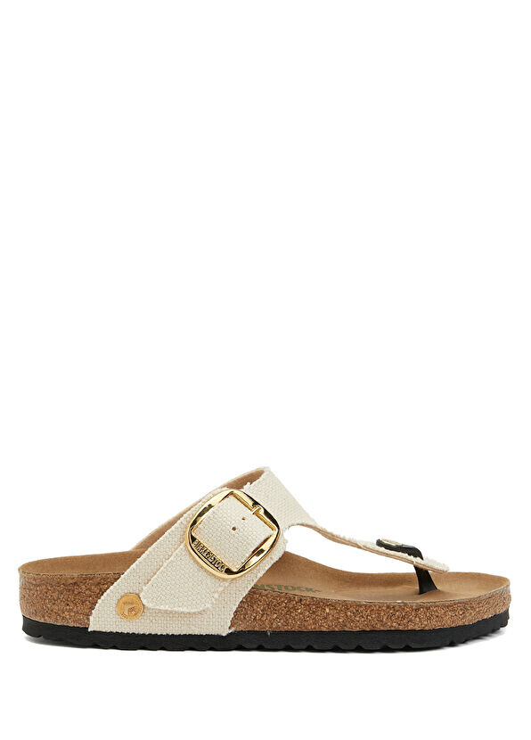 

Женские тапочки кремового цвета Gizeh Birkenstock, белый