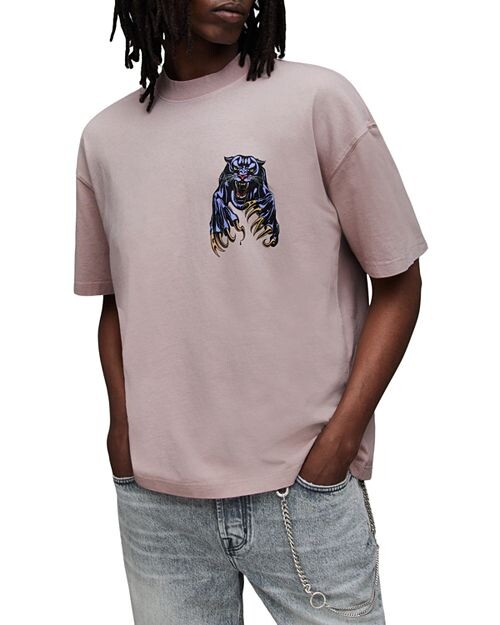 

Футболка с рисунком Beast ALLSAINTS, цвет Pink