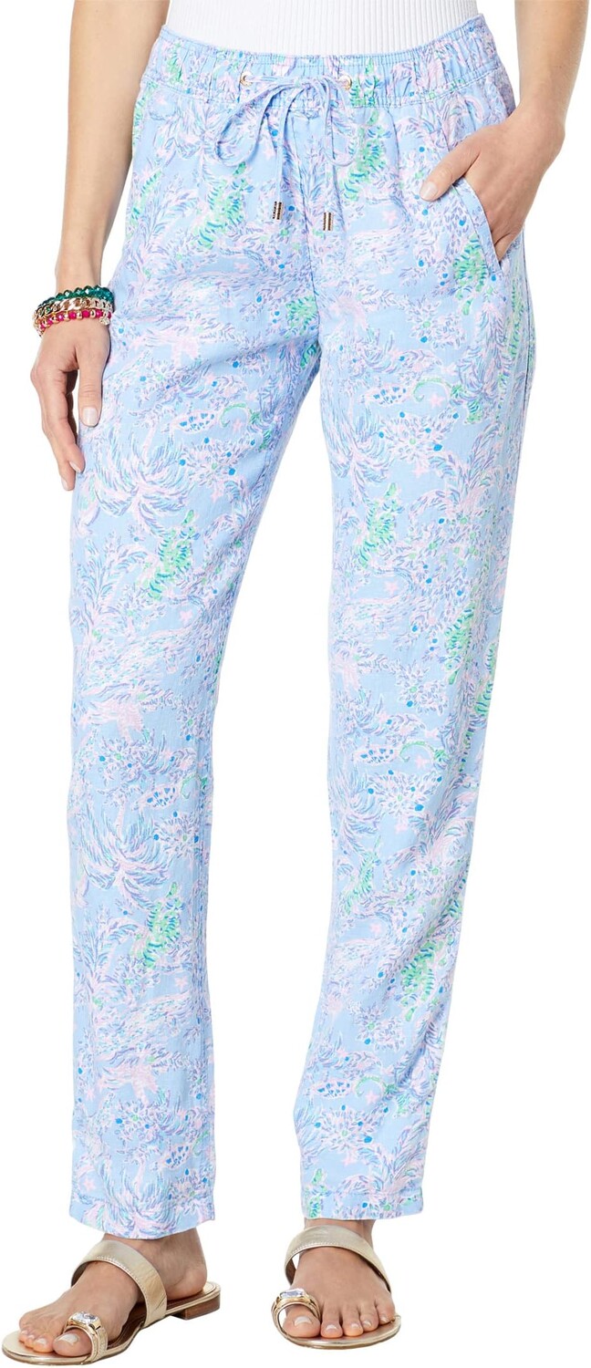 

Брюки Тарон Lilly Pulitzer, цвет Blue Peri The Turtle Package