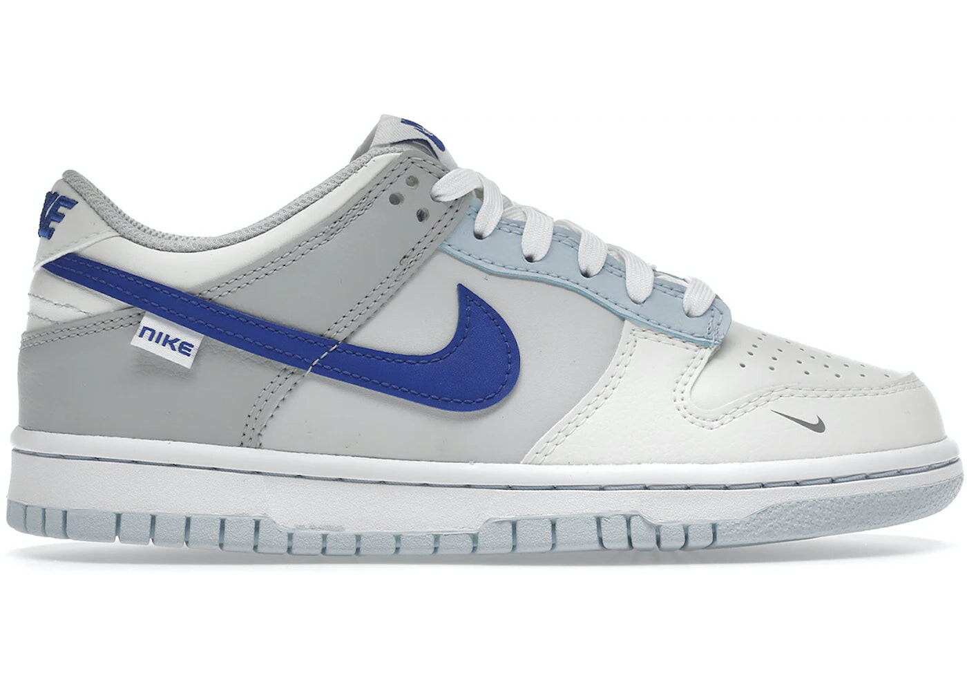 

Кроссовки Nike Dunk Low мужские, серый / голубой