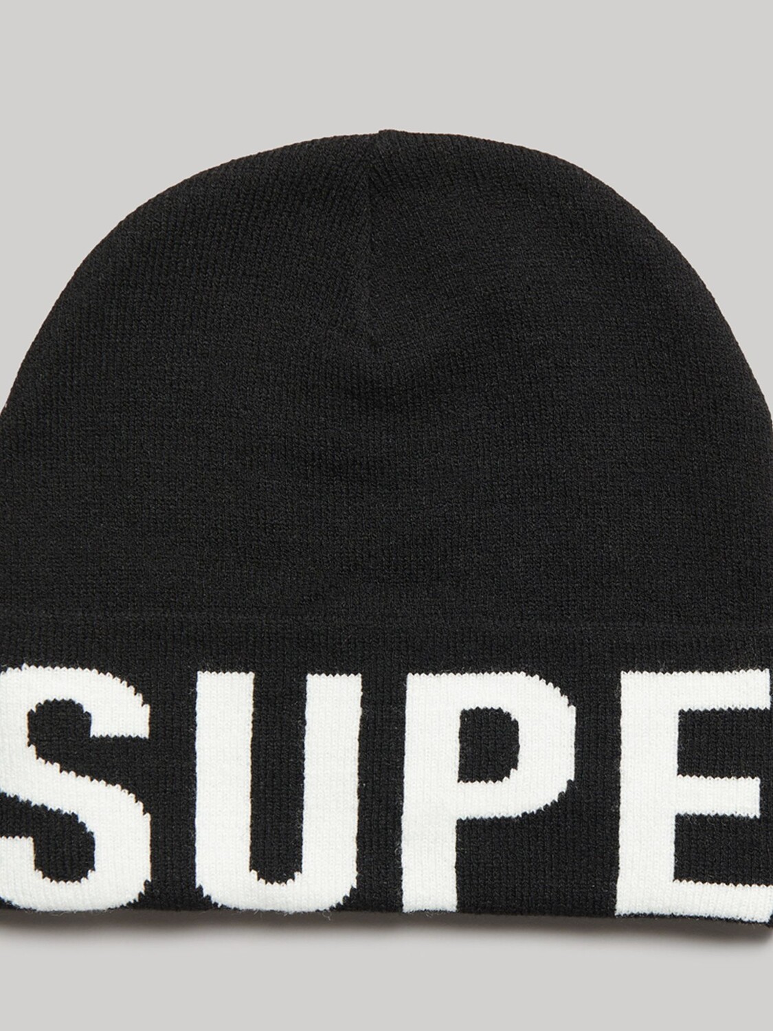 

Горная вязаная шапка Superdry, черный/оптический