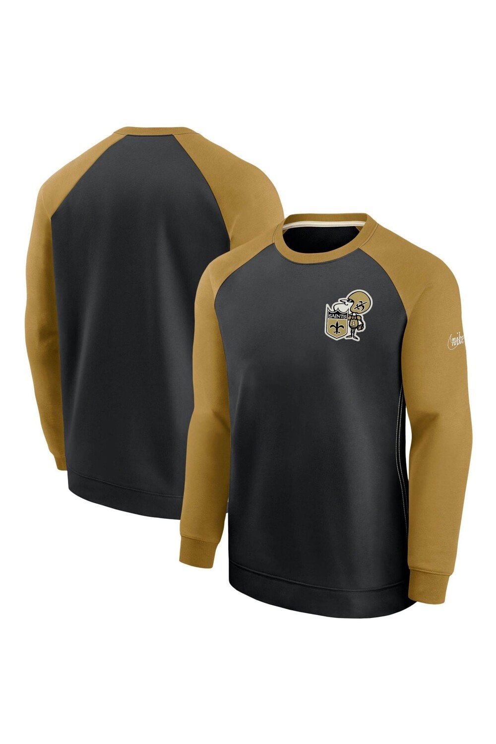 

Толстовка Nike Raglan с круглым вырезом Fanatics New Orleans Saints Dri-Fit Nike, черный