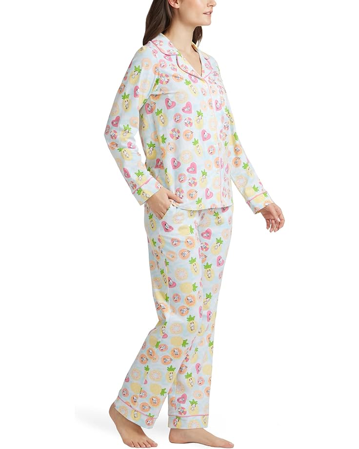 Пижамный комплект Bedhead PJs Long Sleeve Classic Pajama Set, цвет Snoopy Pool Float