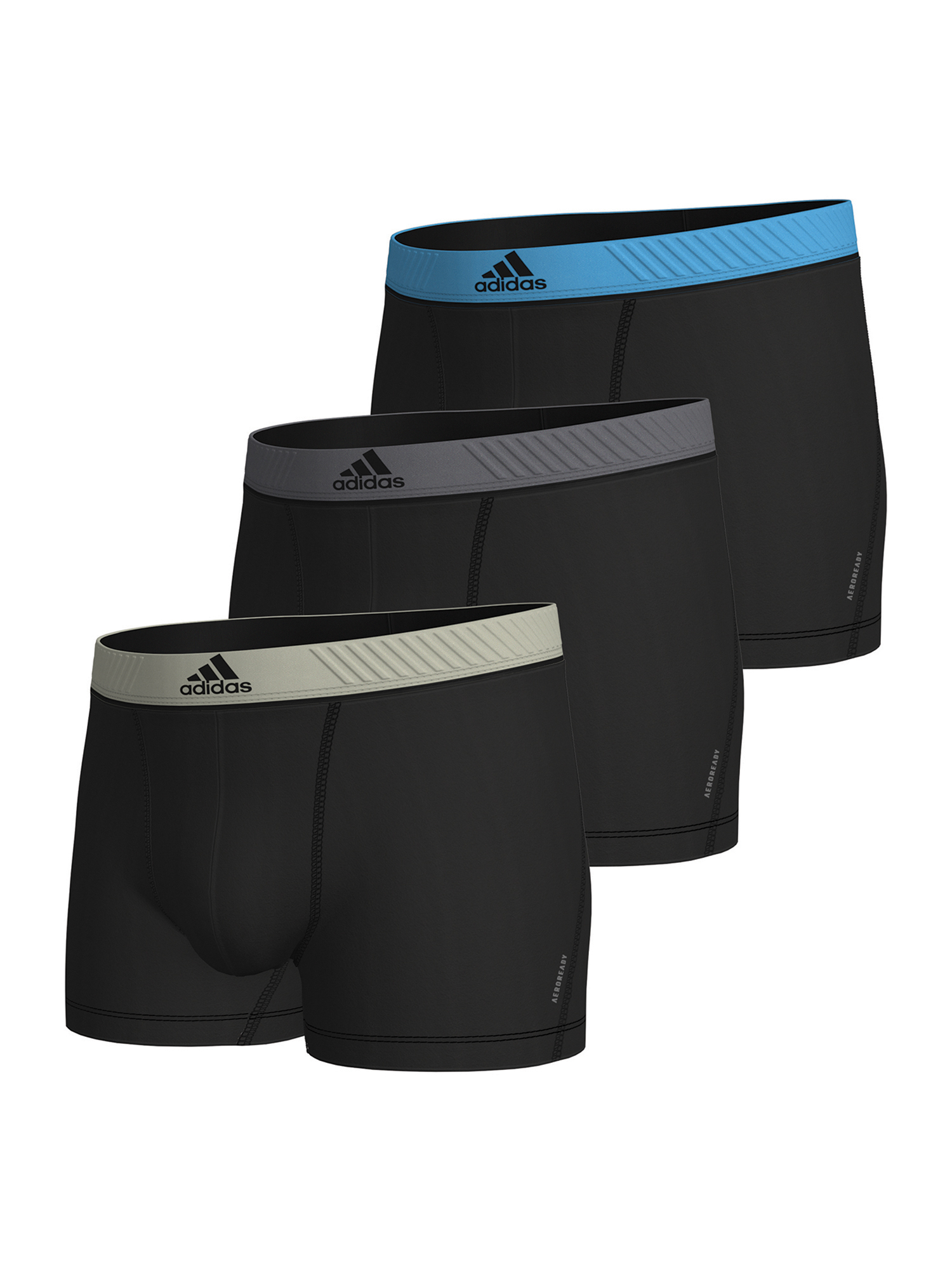 цена Боксеры adidas Trunk Aeroready, цвет black body w col elastics