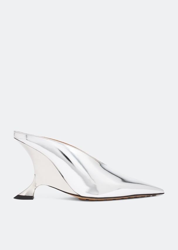 

Мюли Bottega Veneta Rocket, серебряный