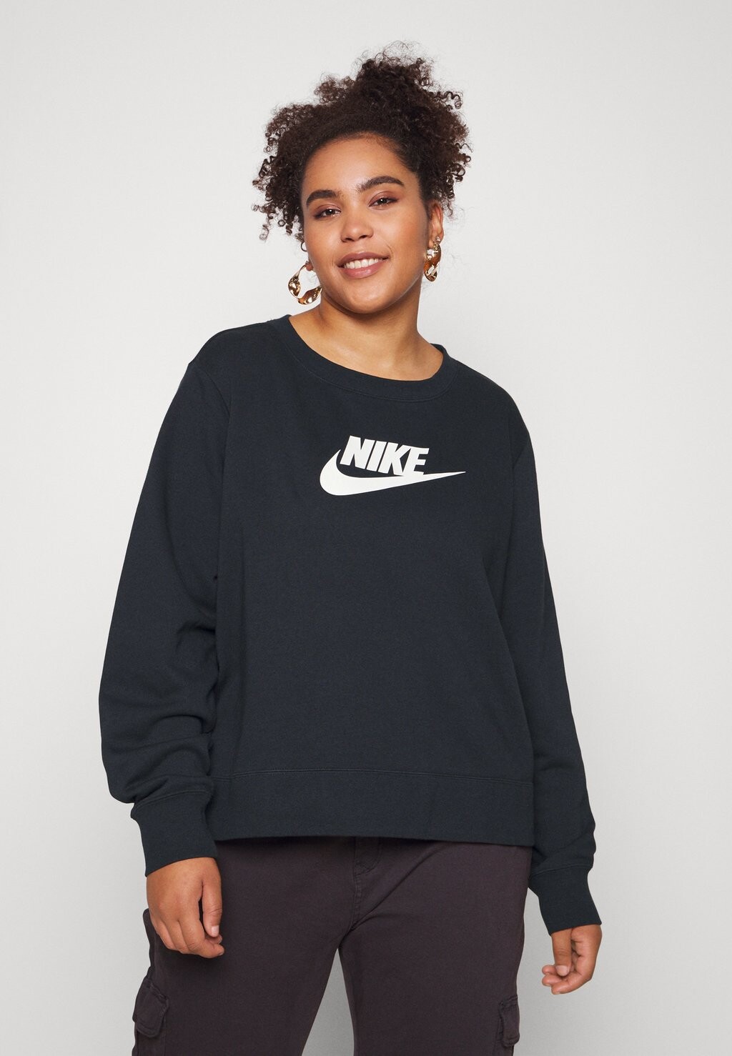 

Толстовка Nike, черно-белый, Черный