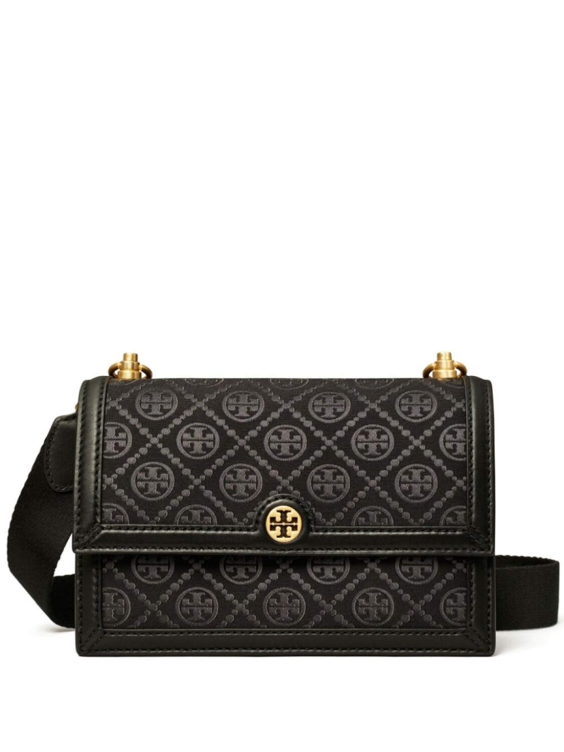 

Tory Burch маленькая сумка на плечо с монограммой, черный