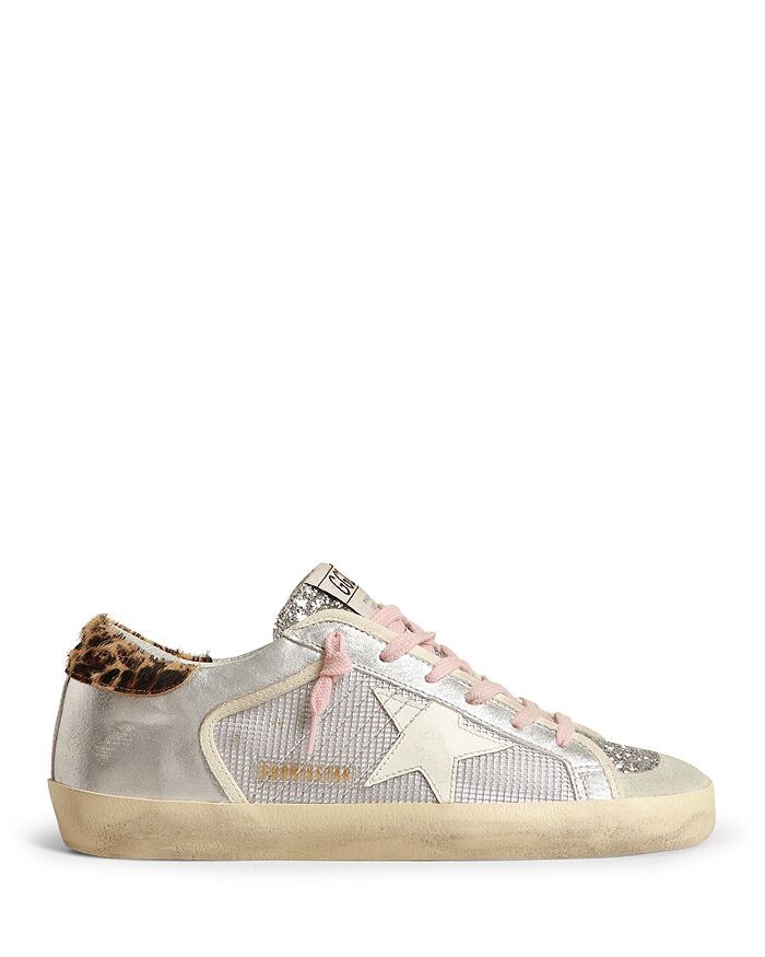 

Женские низкие кроссовки Superstar Net Glitter Golden Goose