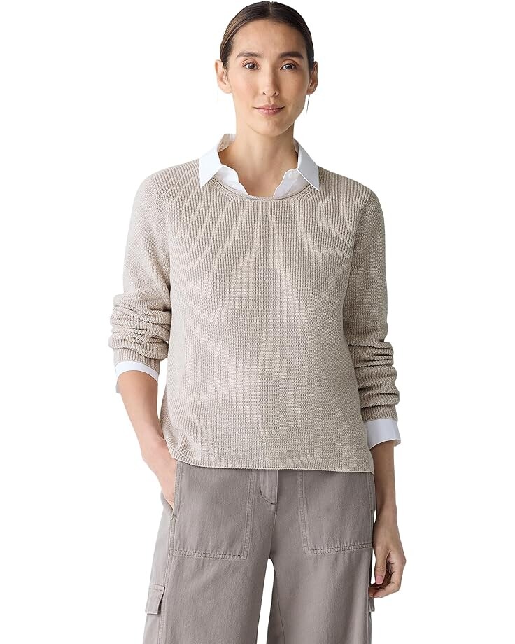 

Свитер Eileen Fisher Crew Neck Sweater, цвет Dove