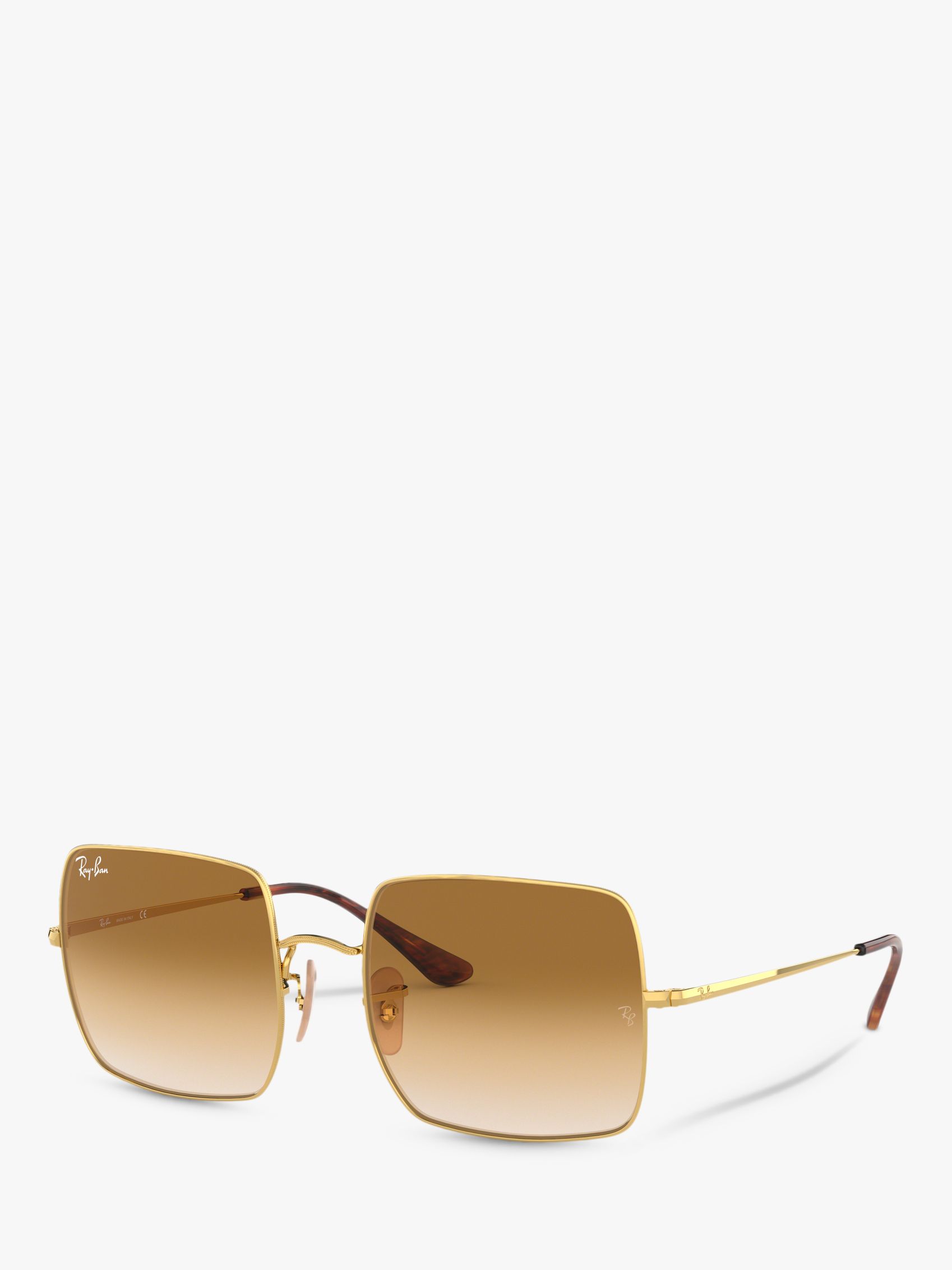 Солнцезащитные очки Ray-Ban RB1971 унисекс квадратной формы, золотисто-коричневый с градиентом цена и фото