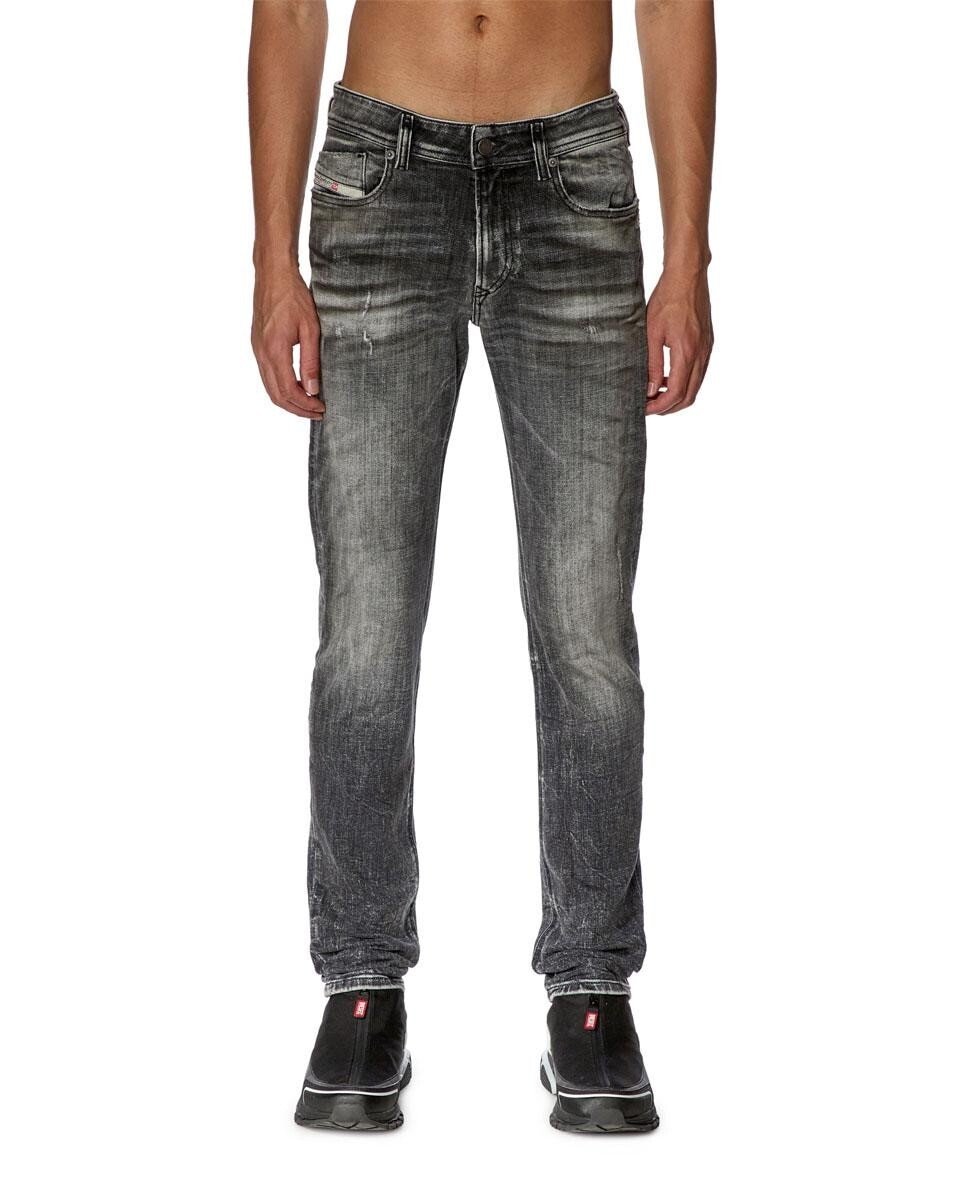 

Мужские черные джинсы скинни Diesel, черный