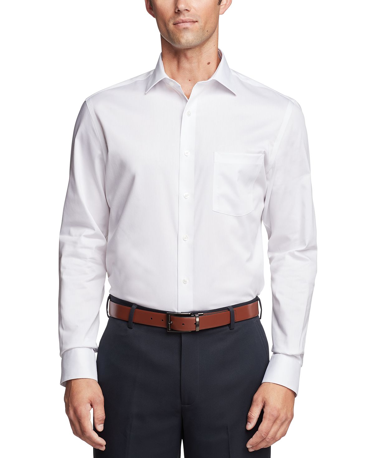 цена Мужская классическая рубашка обычного кроя Ultraflex Van Heusen