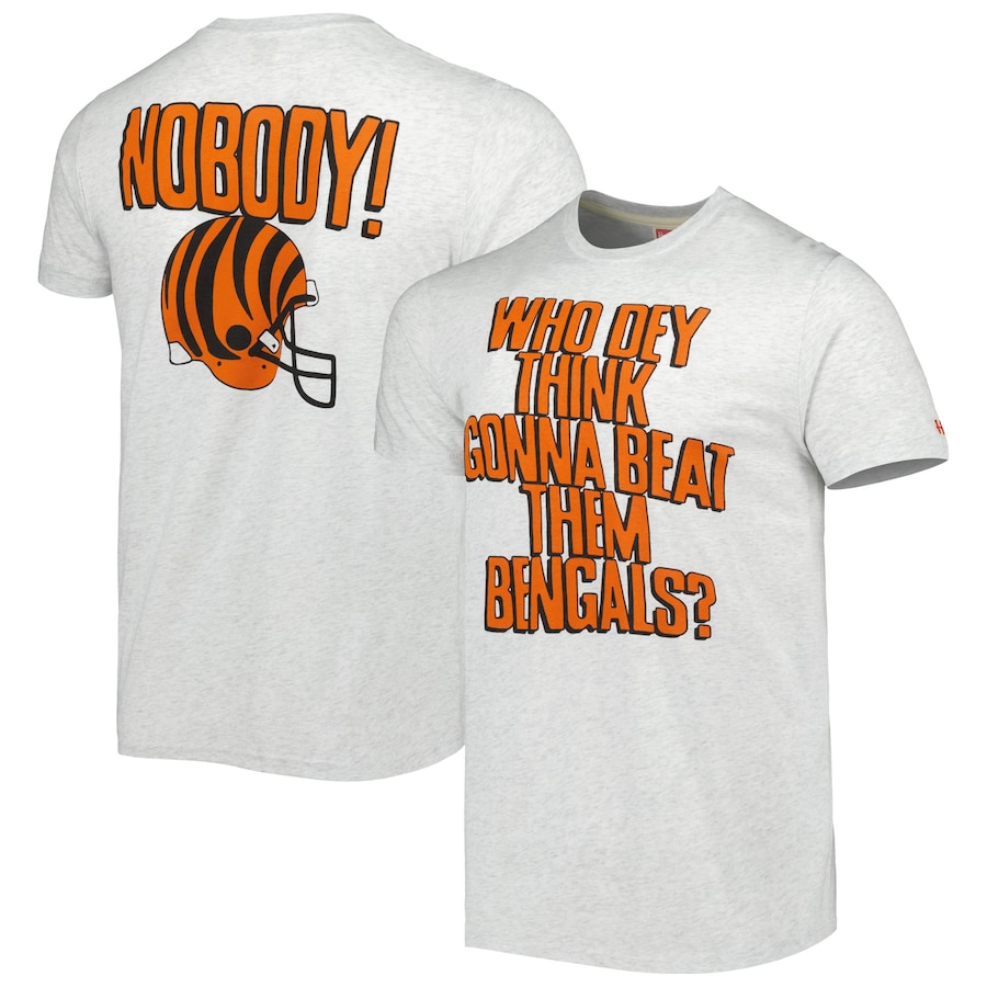 

Футболка с коротким рукавом Homage Cincinnati Bengals, пепельный