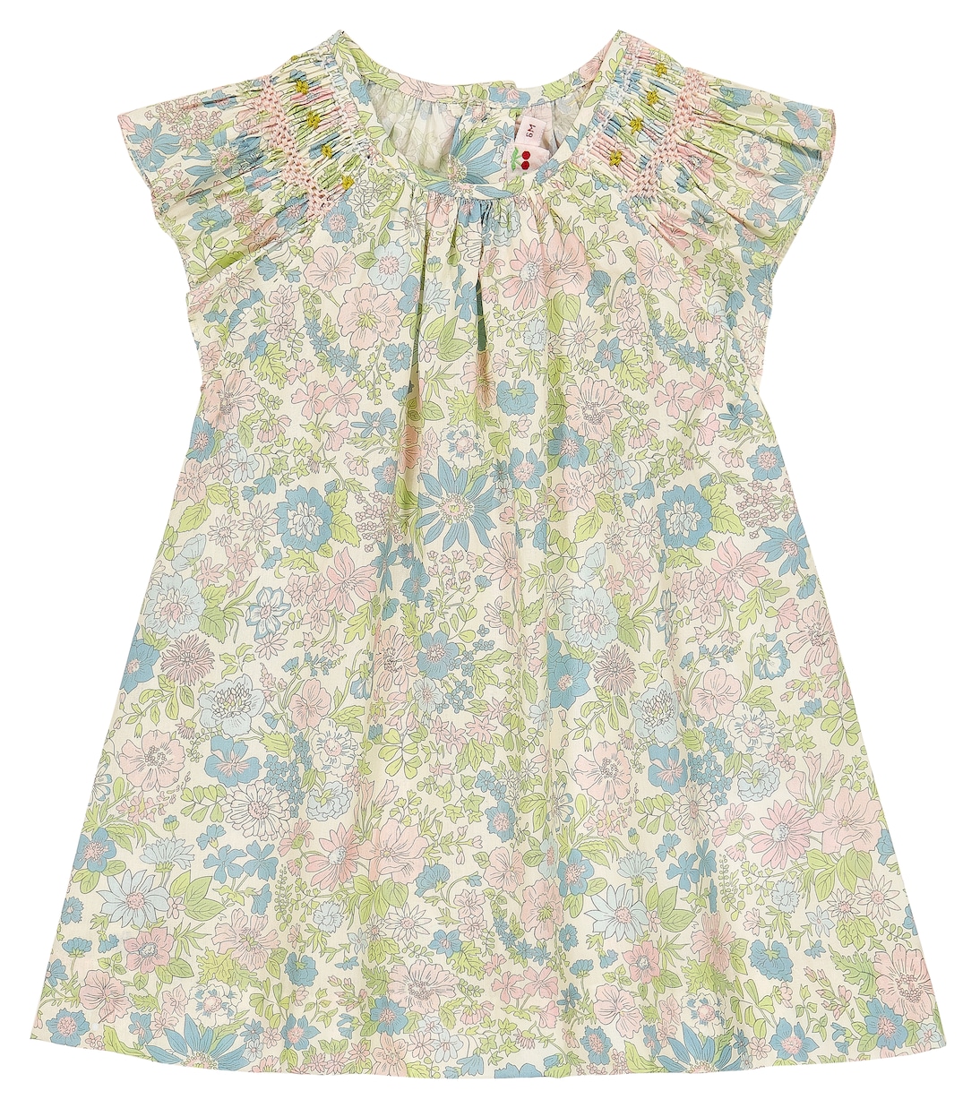 цена Хлопковое платье baby carmella с цветочным принтом Bonpoint, мультиколор